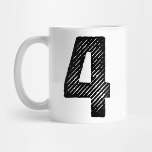 Rough Number 4 Mug